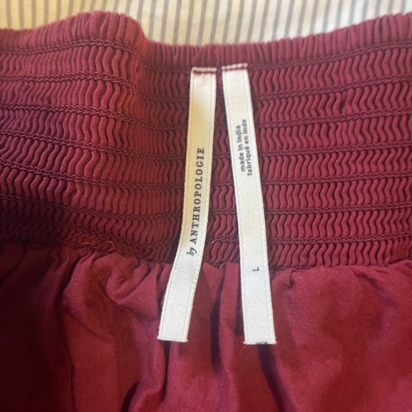 Anthropologie Tiered Lace Maxi Skirt in Burgundy - Picture 10 of 10
